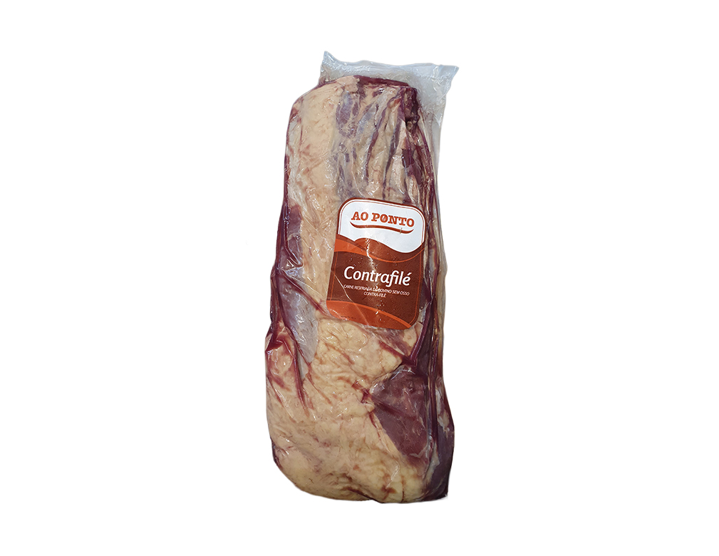 CONTRA FILÉ BOVINO RESFRIADO COM NOIX AO PONTO 3 KG (CX 21 KG)